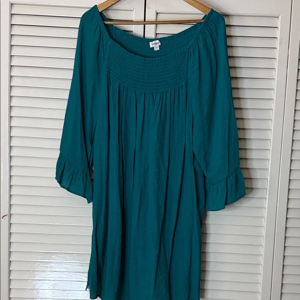 Avenue Teal Tunic Top